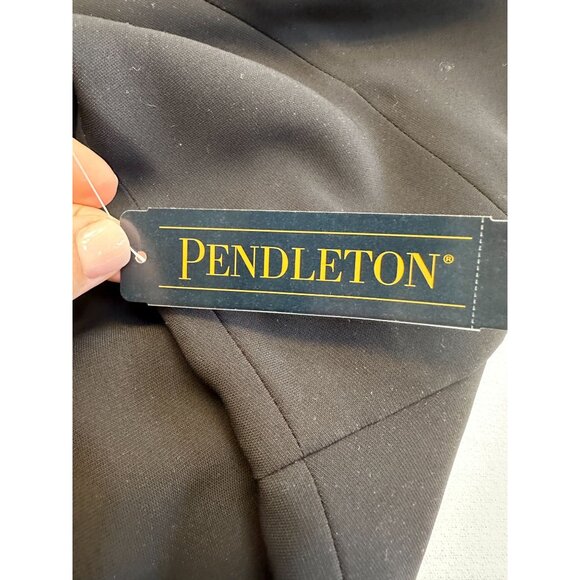 Pendleton Little Black Short Sleeve Dress Size 12 with Pleats NEW - Picture 12 of 12